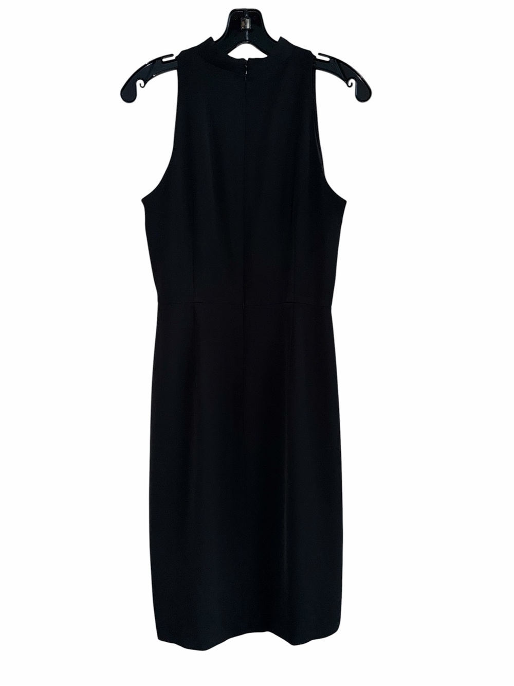 White House Black Market Black One-Shoulder Dress with White Side Panel size 6 - Picture 3 of 8